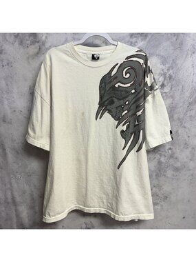 Vintage Metal Mulisha Graphic T Shirt Mens 3XL White Short Sleeve Y2K Grunge